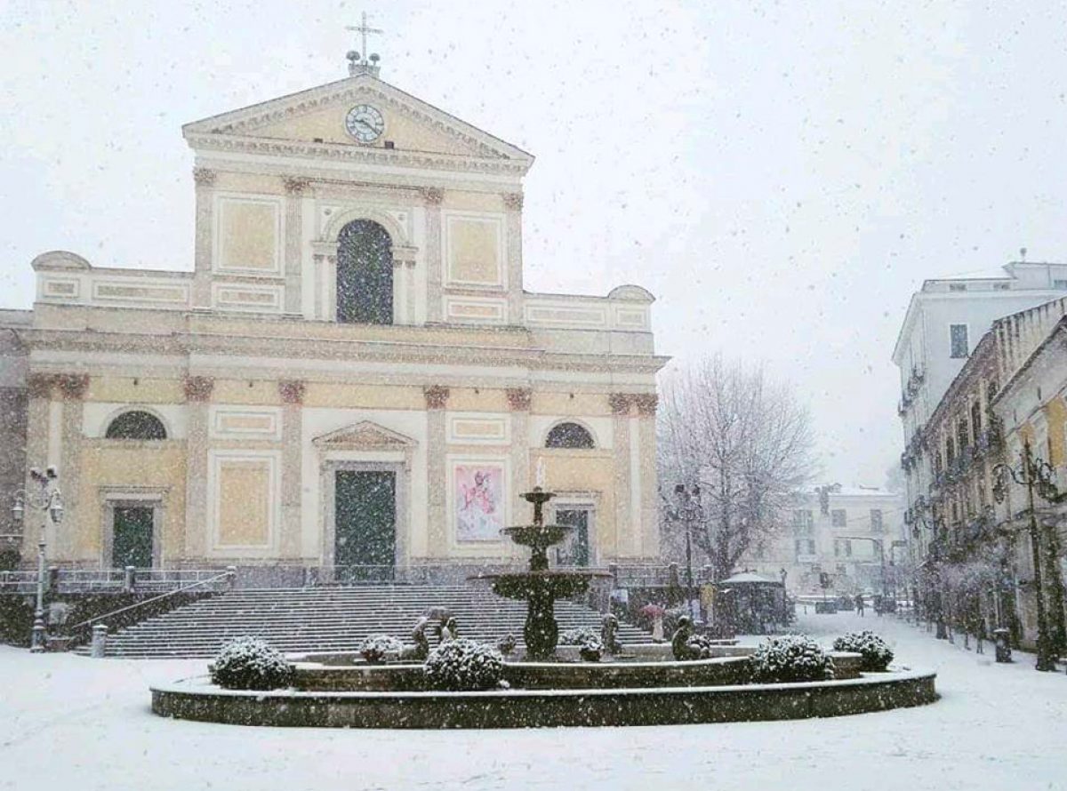 Cava de' Tirreni con la neve