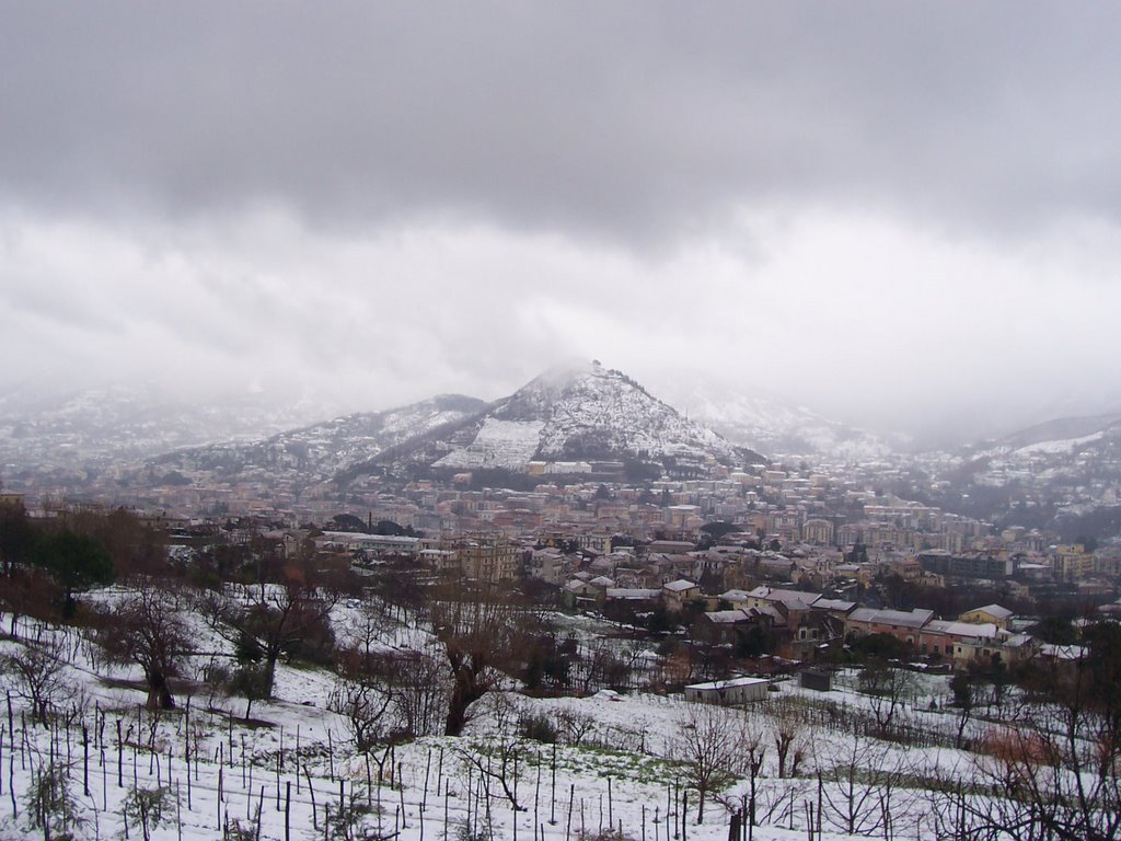 Cava de' Tirreni con la neve