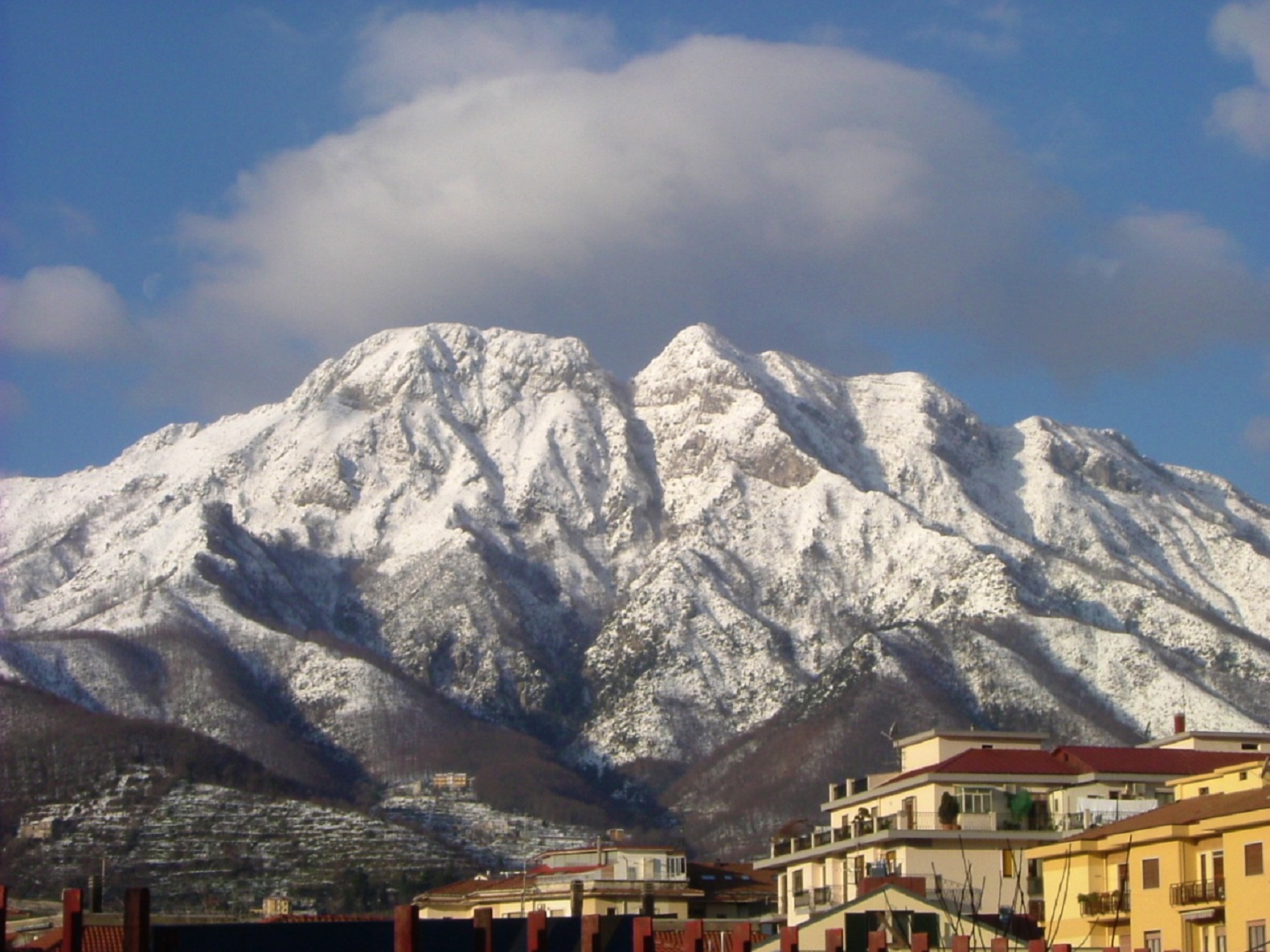 Cava de' Tirreni con la neve