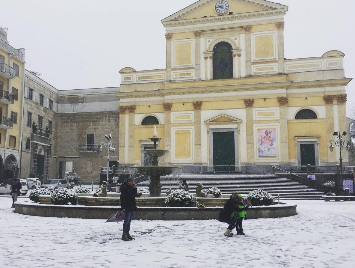 Cava de' Tirreni con la neve