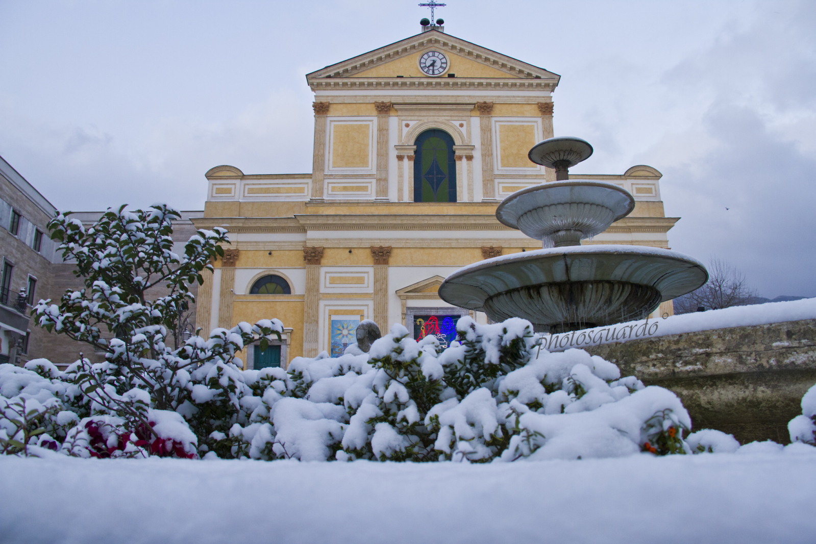 Cava de' Tirreni con la neve